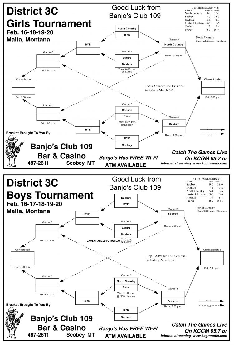 TWO Tourney Games In Lustre Tuesday – New Brackets!