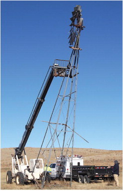 Windmill Finds  New Home At  Pioneer Town