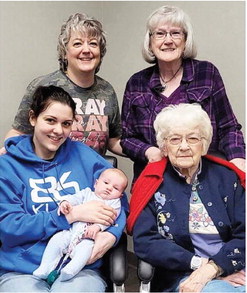 FIVE GENERATIONS got together recently ….