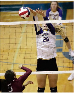 V-Ball Tourney  Started Tuesday,  Resumes Today