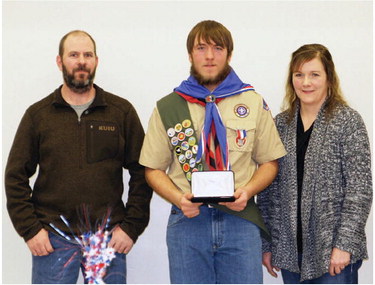 New Eagle Scouts Inducted Here