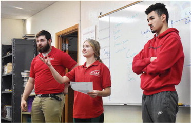 FCCLA Members  Present Mental Health  Project to Students