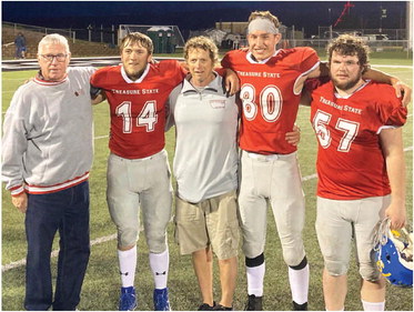 Red Defeats Blue 46-30 In Cleverley  All-Star Contest Scobey’s Oie Tallies TD