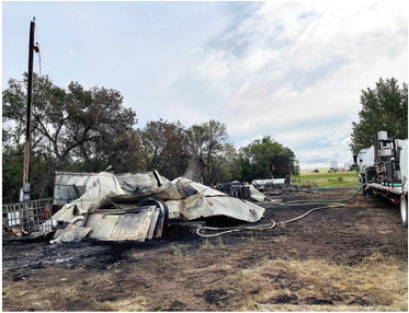 Fires Have Been  Plentiful; Structures  Lost So. Of Flaxville