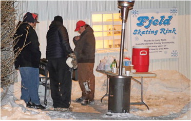 THE ANNUAL ICE SKATING PARTY ….