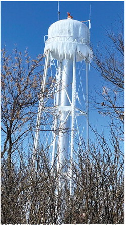 OPHEIM WATER TOWER overflowed recently. ….