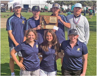 Scobey Boys’ Golf Team Brings A  Trophy Home From State C Meet
