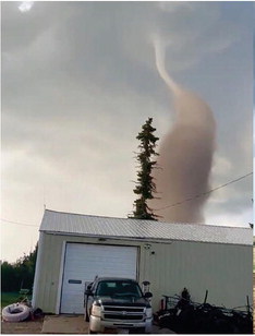 LANDSPOUT? OR TORNADO ….