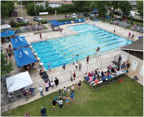 SUNDAY AT THE SWIM MEET ….