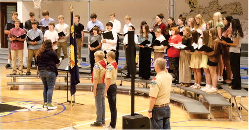 Veterans Day  Program Draws  Very Big Crowd