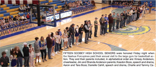 FIFTEEN SCOBEY HIGH SCHOOL SENIORS ….