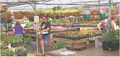 PRAIRIE PETALS, the large greenhouse ….