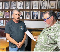 MIKE THIEVIN WAS SWORN IN ….
