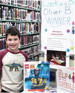 SCOBEY THIRD GRADER, Oliver Brinton, is the winner of the grand prize for the Daniels County Library’s first ‘Look in a Book’ contest for grades K-7! There was a new word daily that had to located in one of the library books. The children had the opportunity to enter their names up to three times a day, from three different books! —DC Library photo SCOBEY THIRD GRADER, Oliver Brinton, is the winner of the grand prize for the Daniels County Library’s first ‘Look in a Book’ contest for grades K-7! There was a new word daily that had to located in one of the library books. The children had the opportunity to enter their names up to three times a day, from three different books! —DC Library photo