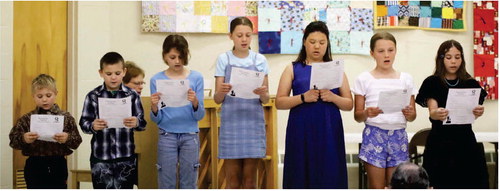 THE PATRIOTIC KIDS PERFORMED the ….
