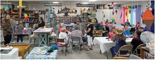 ABOUT FIFTY ENJOYED the tea ….