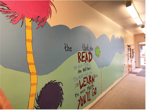 A NEW MURAL, NEARLY FINISHED ….
