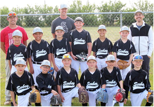 SCOBEY BASEBALL MINORS TEAM consists ….