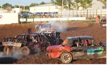 AS USUAL THE DEMOLITION DERBY ….