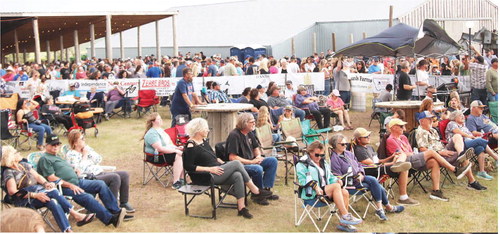 IT WAS A HUGE CROWD ….