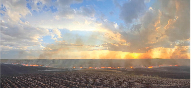 Lightning Sparks  Two Fires In  Daniels County