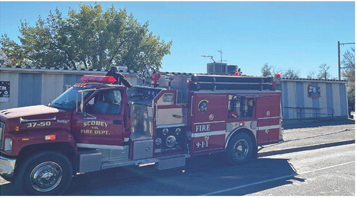 SCOBEY FIRE DEPARTMENT was called ….
