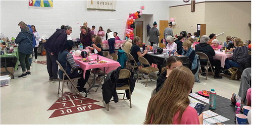 A LARGE CROWD supported Boo-Bingo ….