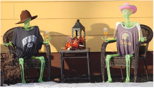 TWO GREEN SKELETONS were getting ….