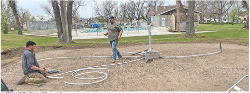 New Splash Pad Taking Shape At  Roseland Park In Scobey
