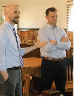 COREY SWANSON (right), a current ….