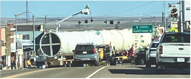 BIG, LONG LOAD — This ….
