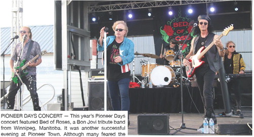 PIONEER DAYS CONCERT — This ….