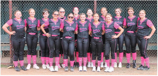 SCOBEY MAJORS SOFTBALL TEAM pictured ….