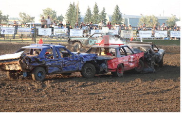 IT WAS A THREE-CAR PILE-UP ….