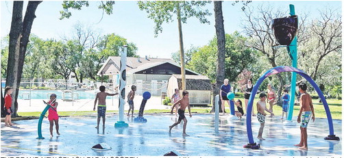 THE BRAND NEW SPLASH PAD ….
